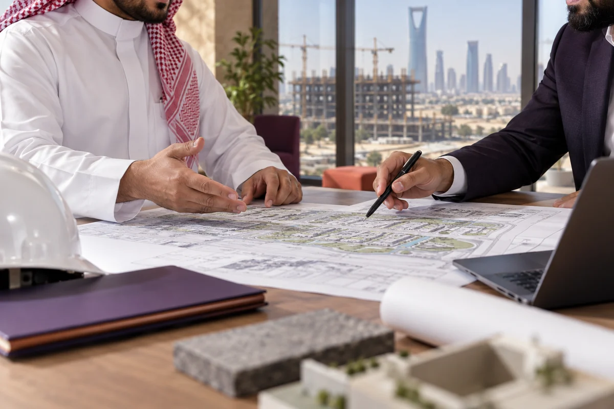 جلسة استشارة هندسية لمناقشة متطلبات المشروع
